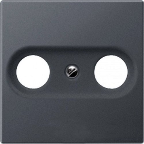 Лицевая панель Jung EcoProfi для 2-м. розетки TV+R антрацит картинка